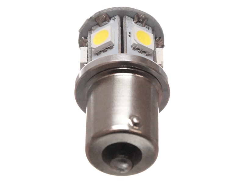 Led lamp oranje BA15S 10-30V, 1 stuk