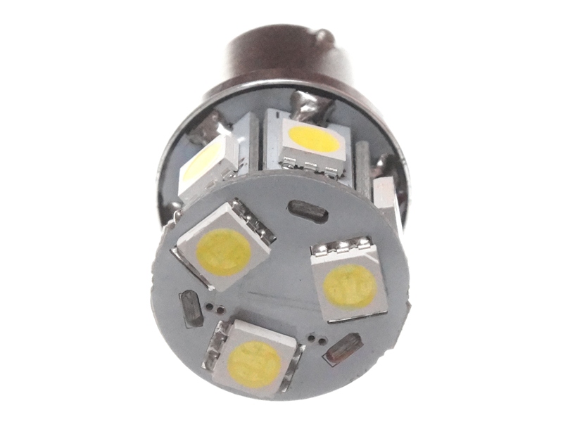 Led lamp oranje BA15S 10-30V, 1 stuk